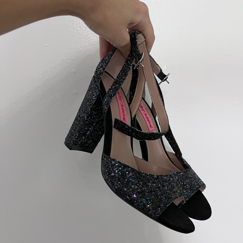 Betsey Johnson Glitter Heels